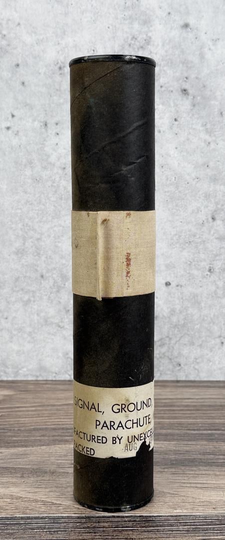 WW2 M17A1 Rifle Signal Flare: 2 1/8" by 107/8". No sales to California, Hawaii, Alaska, US Islands and Territories, or anywhere else where it is not legal to own or possess.