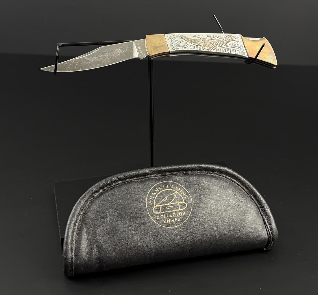Franklin Mint Pocket Knife: 4" long.