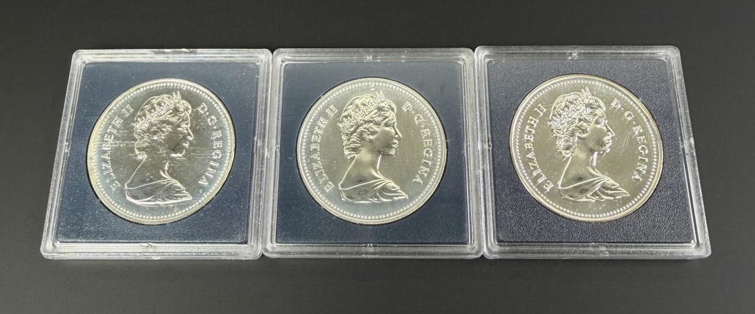 Canada Sterling Silver Proof Dollar Coins (1 of 5)