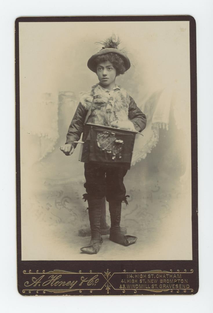 Immigrant Child Organ Grinder Cabinet Photo (1 of 3)