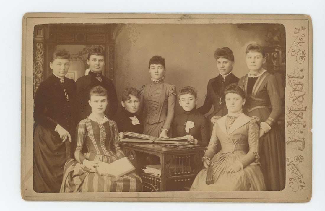 Jacksonville Illinois School for Deaf Mute Photo: One subject is identified as Rosie 4th from left.