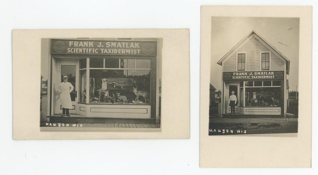 Frank Smatlak Taxidermist RPPC Postcards (1 of 3)