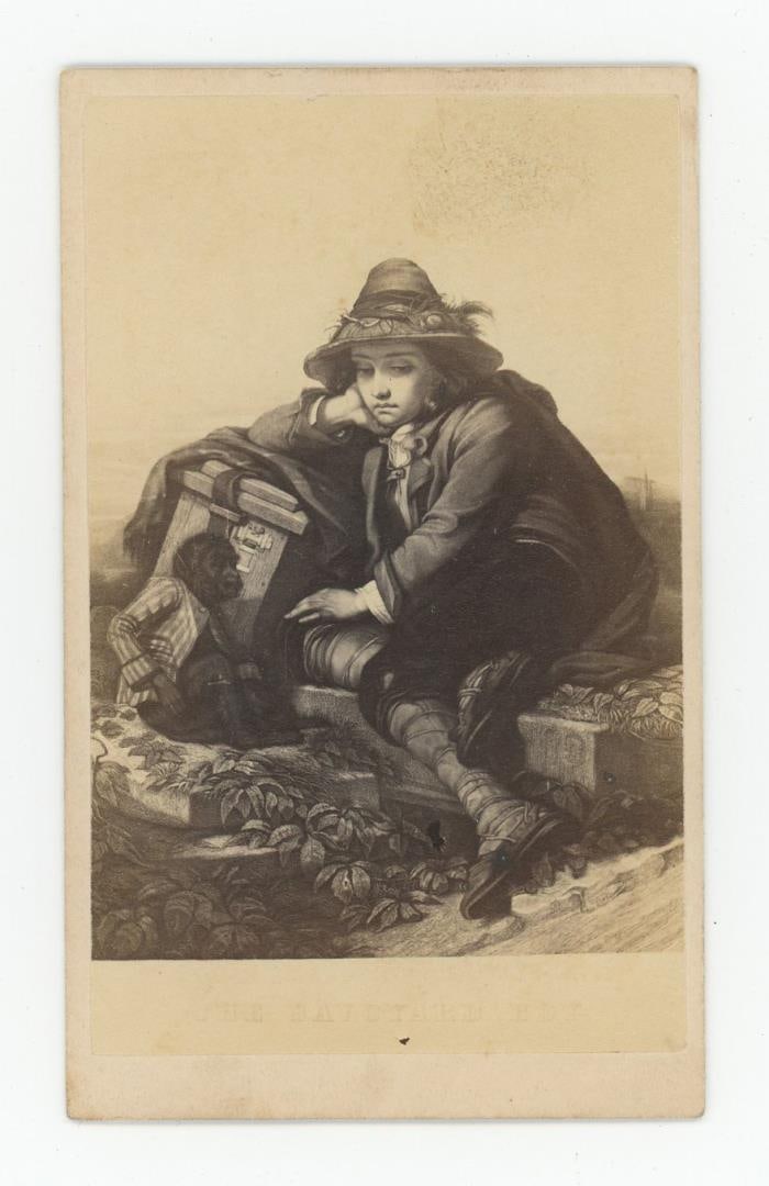 Paul Droehmer Monkey Organ Grinder CDV Photo (1 of 3)