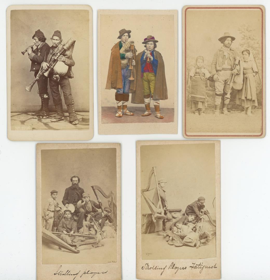 Street Musicians Occupational CDV Photos (1 of 3)