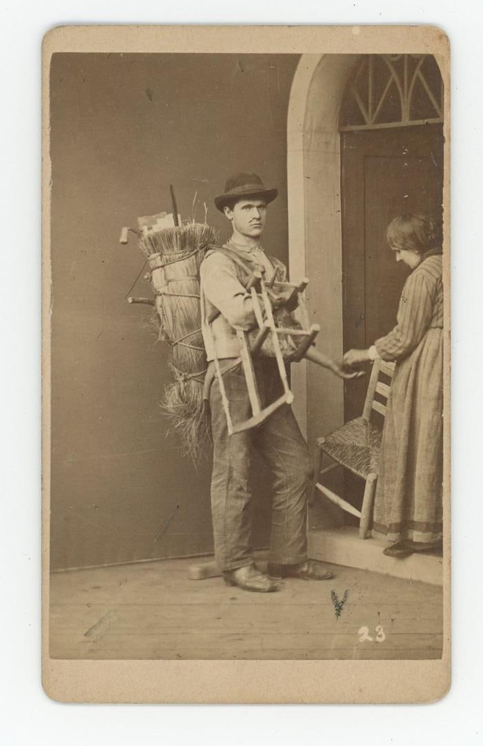 Italy Occupational Chair Caner Peddler CDV Photo (1 of 3)