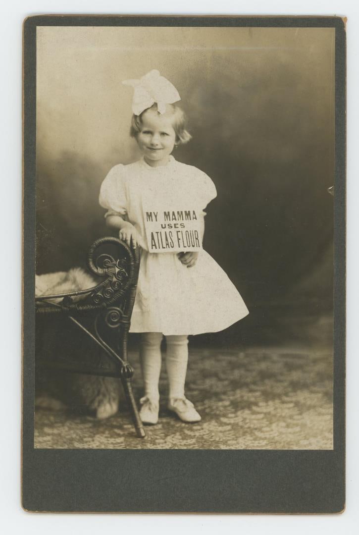 Walking Billboard Atlas Flour Cabinet Photo (1 of 3)