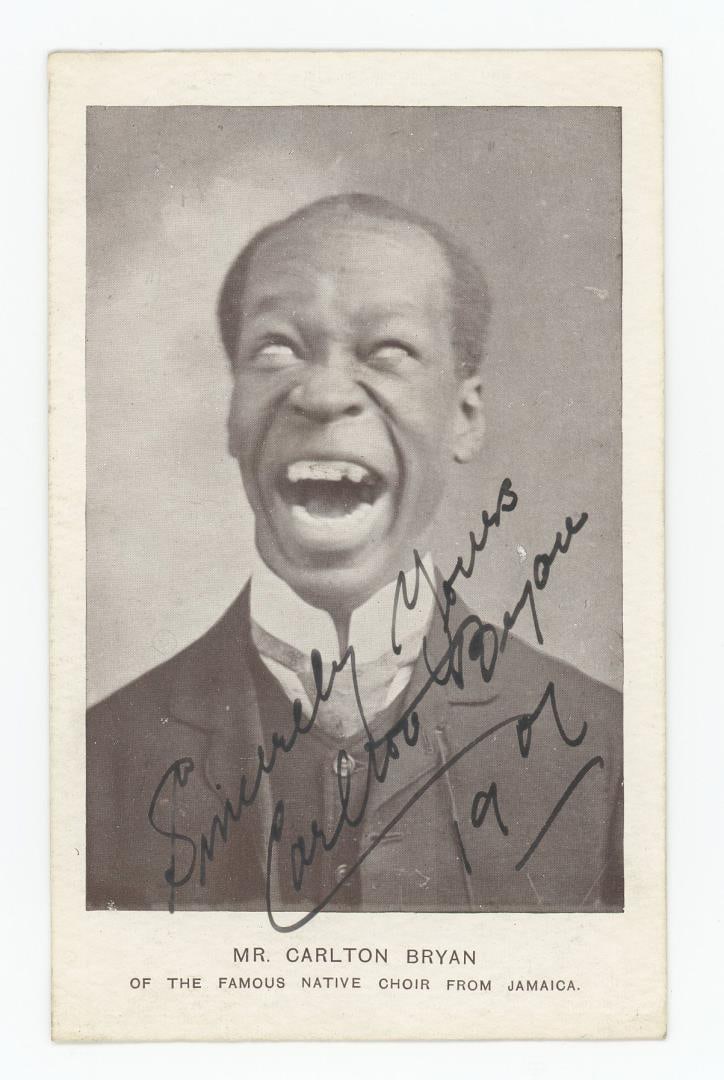 Carlton Bryan Jamaica Choir Signed Postcard (1 of 3)
