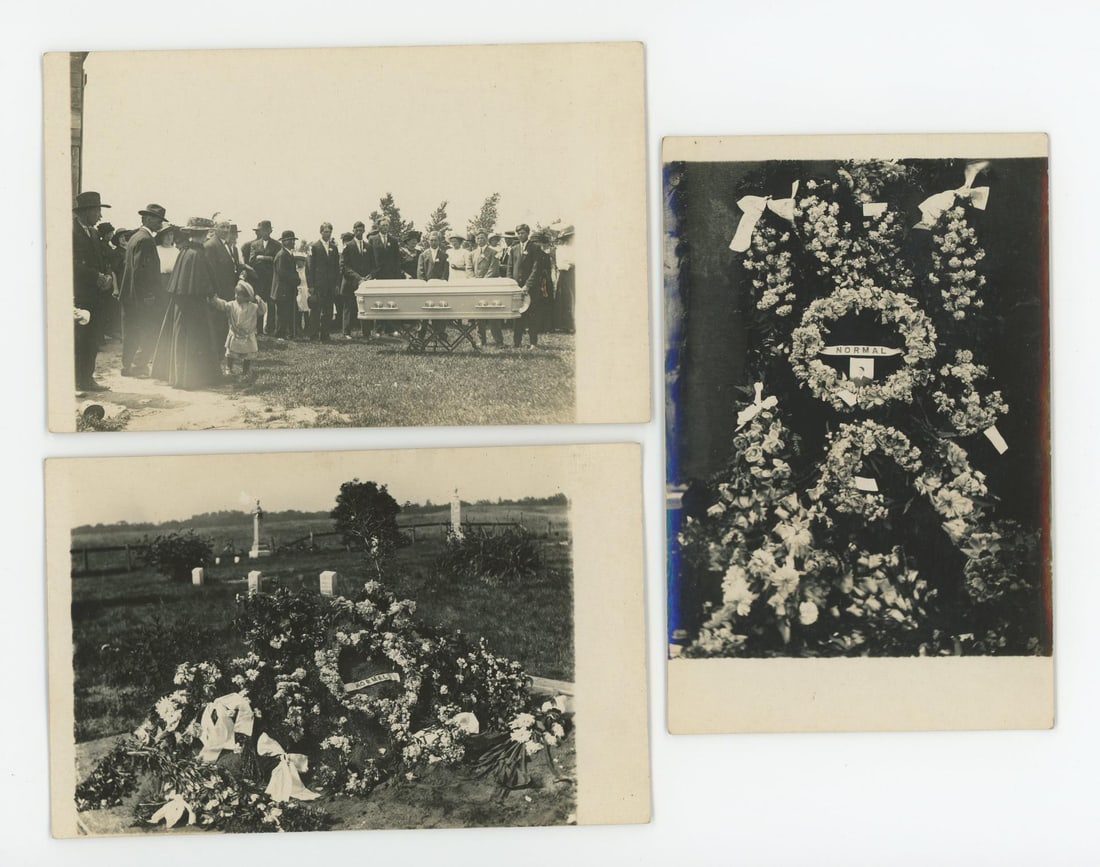 Post Mortem Funeral Burial RPPC Postcards: Nice grouping.