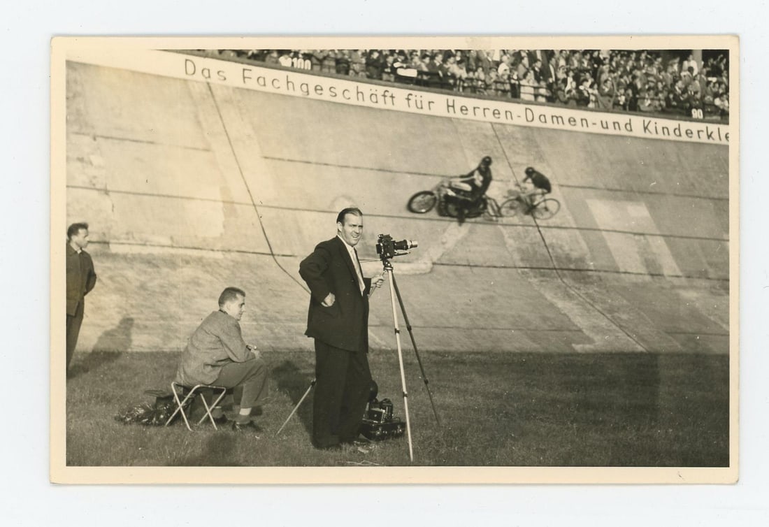 German Velodrome Race Track RPPC Postcard (1 of 3)