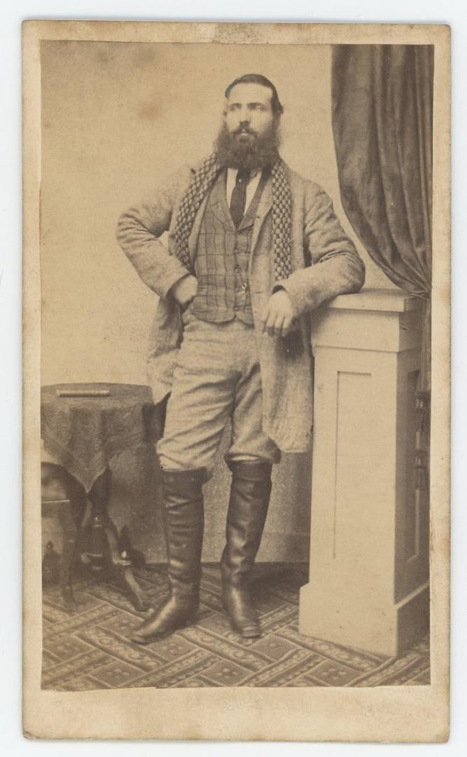 Shemus McEye Gold Miner Explorer CDV Photo: Photo taken by John W. Vaughn.