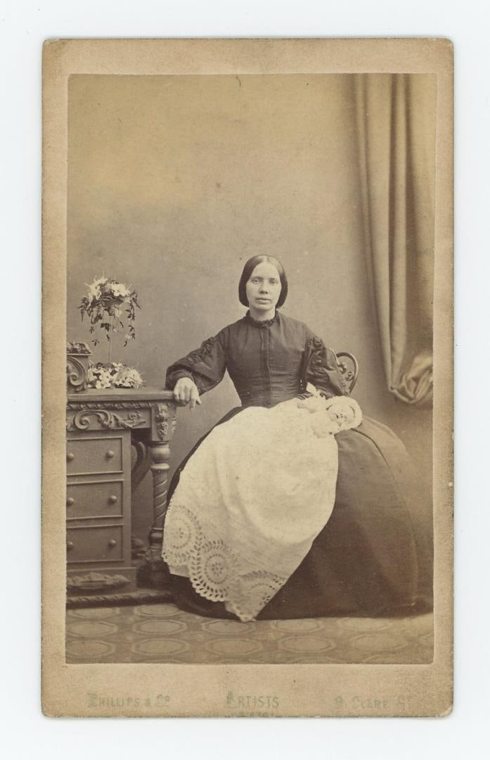 Mother and Post Mortem Baby CDV Photo (1 of 3)