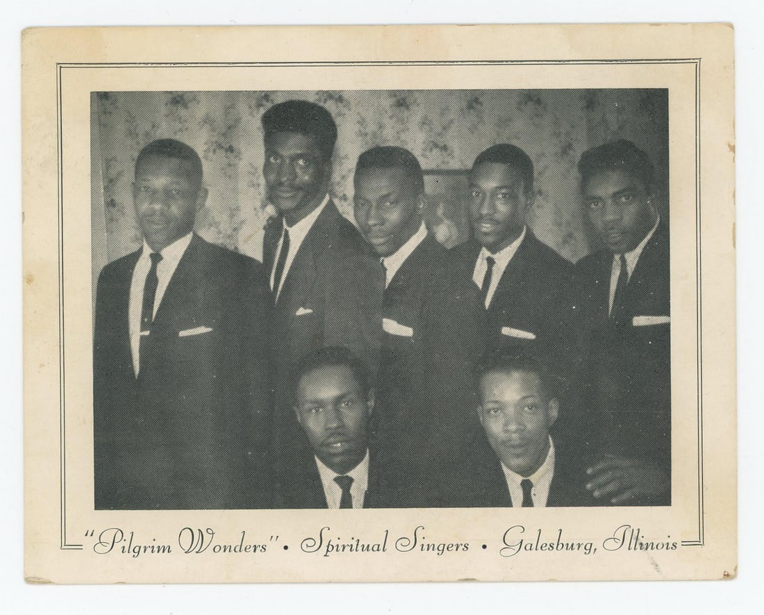 All Black Pilgrim Wonders Spiritual Singers Photo: Galesburg Illinois.