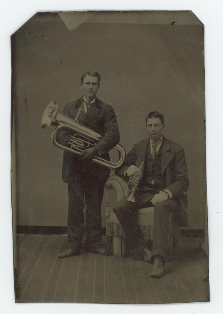 Occupational Musicians Tintype Photo (1 of 3)