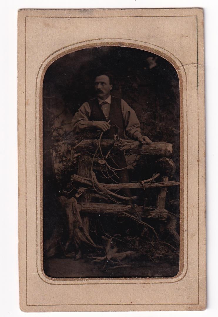 Wood Carver Occupational Tintype Photo (1 of 3)