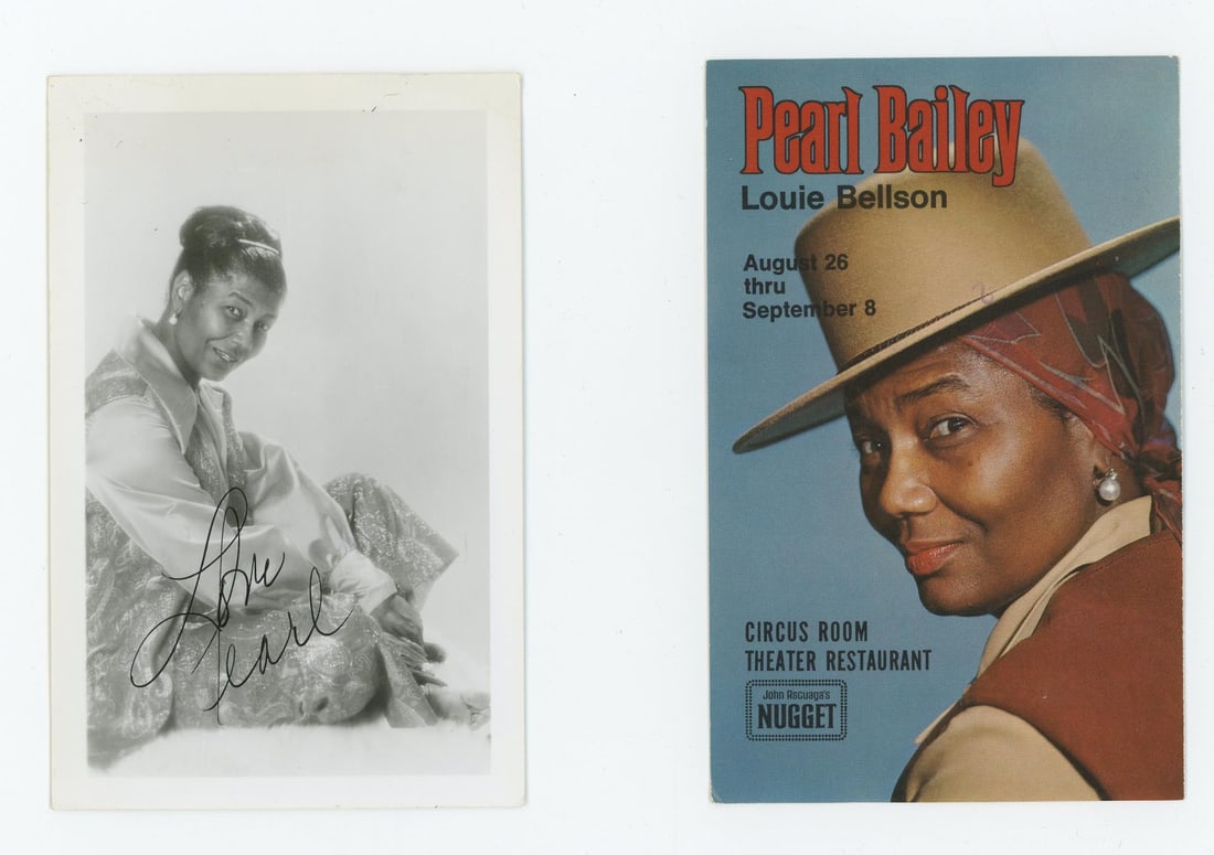 Pearl Bailey and Louie Bellson RPPC Postcards (1 of 3)