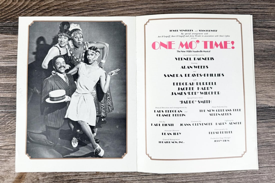 One Mo Time Vaudeville Musical Program - 3