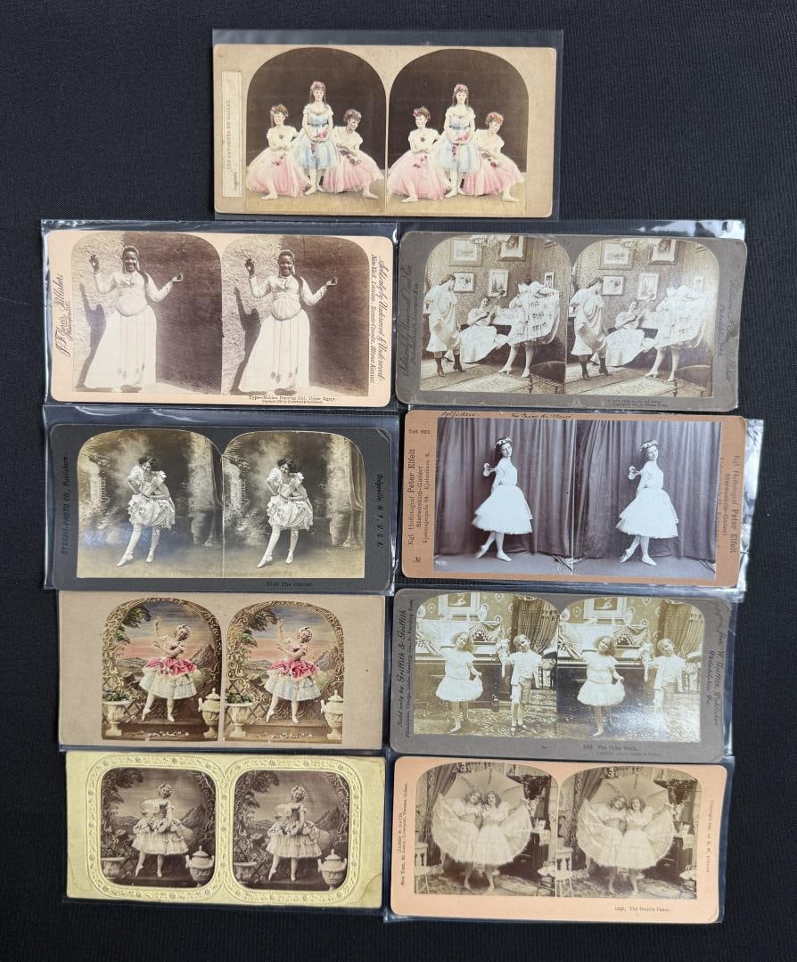 Collection of Dance Ballet Ballerina Stereoviews (1 of 7)