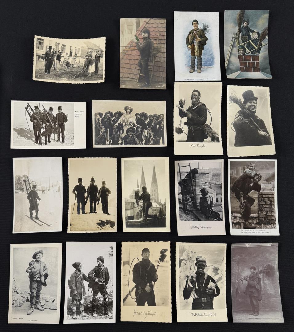 Occupational Chimney Sweep RPPC Postcards (1 of 7)