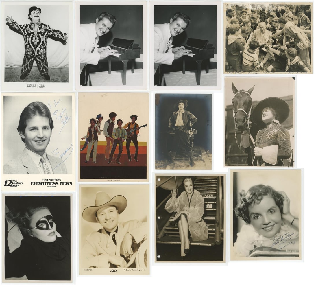 Group of Publicity Photos of Entertainers (1 of 20)