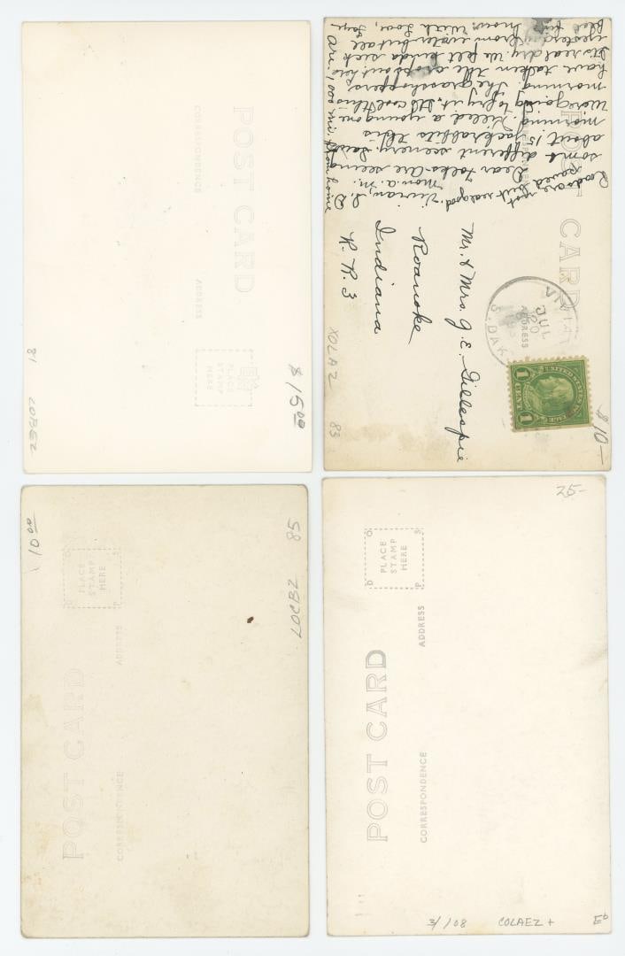 Mount Rushmore Construction RPPC Postcards - 5