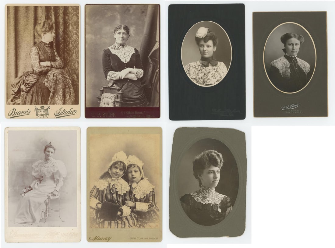 Collection of Women in Lace Cabinet Photos (1 of 9)