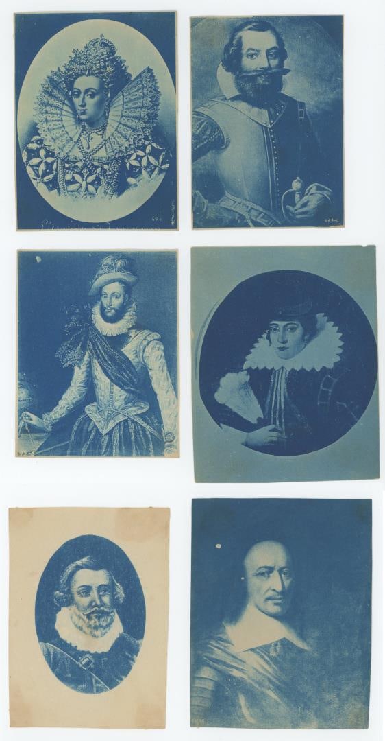 Group of Cyanotype Photos of Historical Paintings (1 of 6)