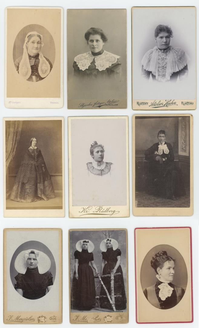 Collection of Women in Lace CDV Photos (1 of 6)