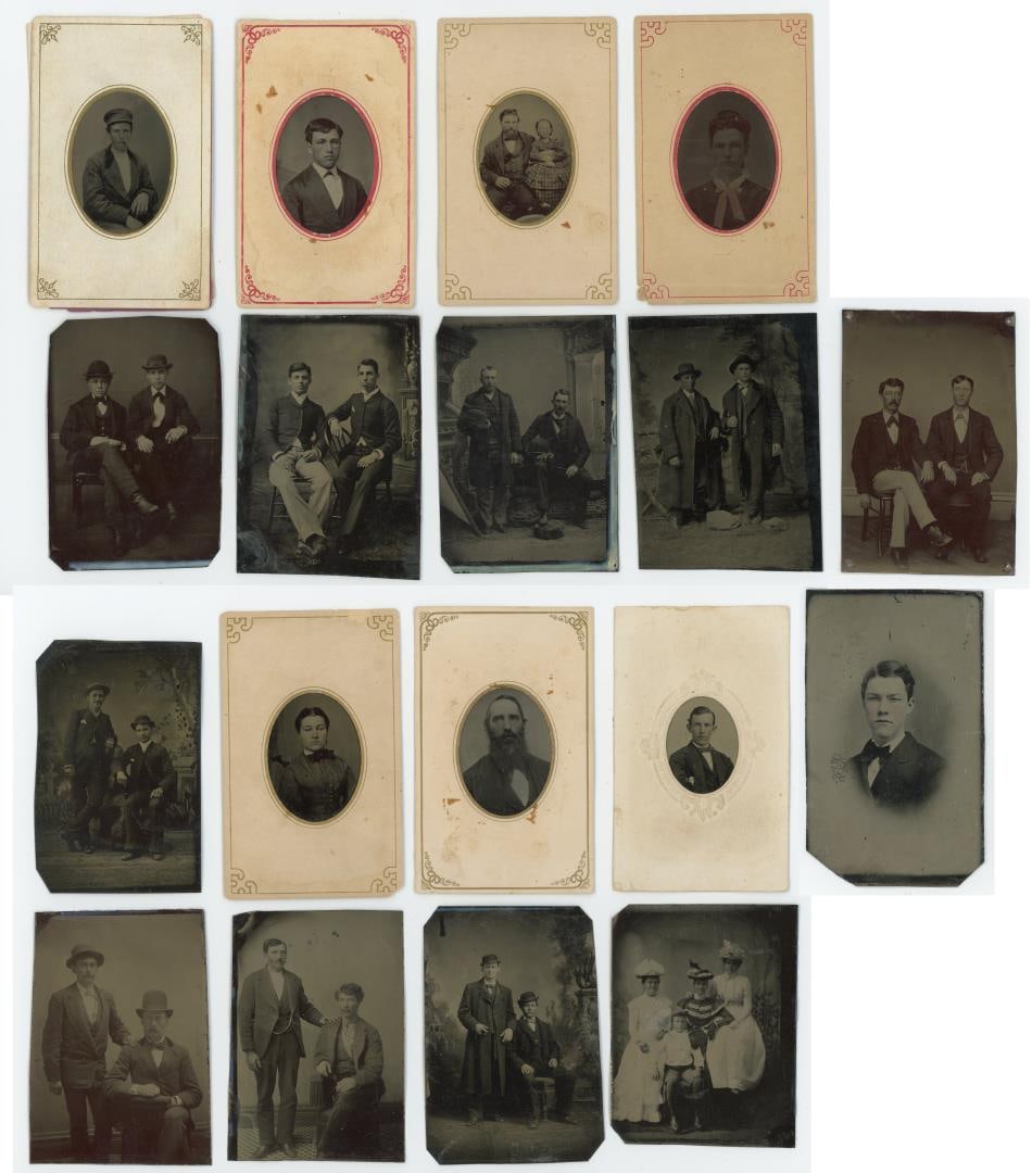Large Collection of Antique Tintype Photos (1 of 8)