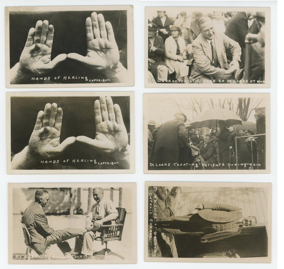 Dr Locke Toe Twister Ontario RPPC Postcards (1 of 6)