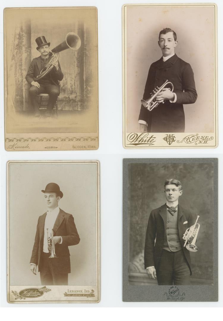 Occupational Musician Cabinet Card Photos (1 of 6)