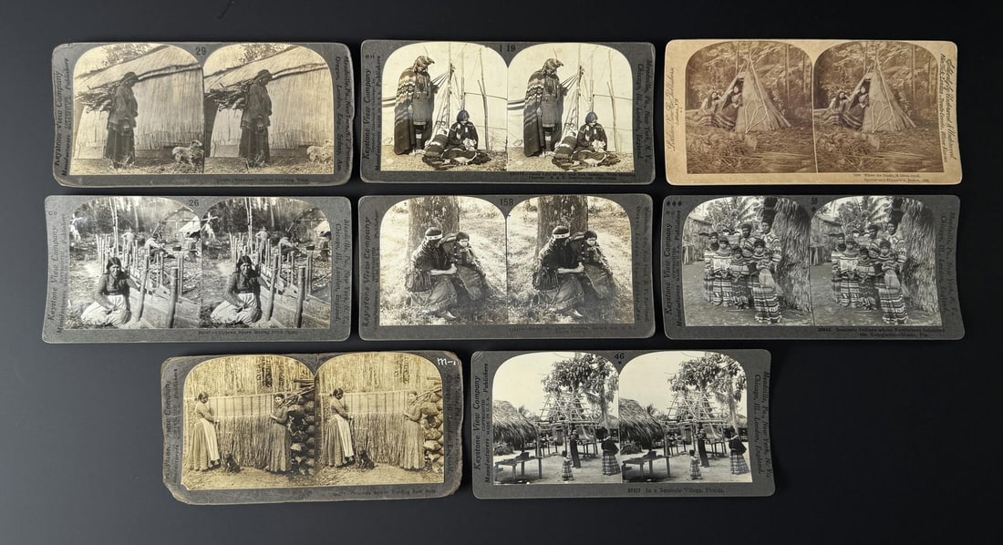 Collection of Native American Indian Stereoviews (1 of 7)