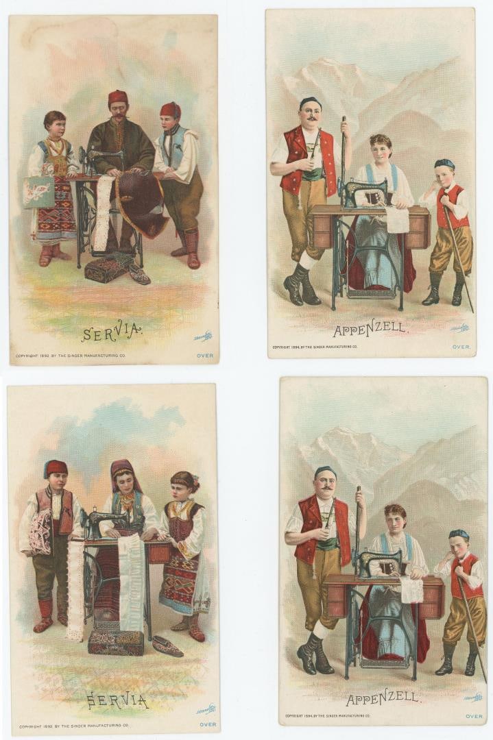 Singer Sewing Machines Trade Cards (1 of 6)