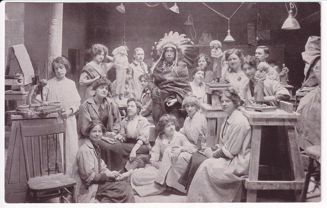 Art Institute Chicago Indian Model Postcard (1 of 3)