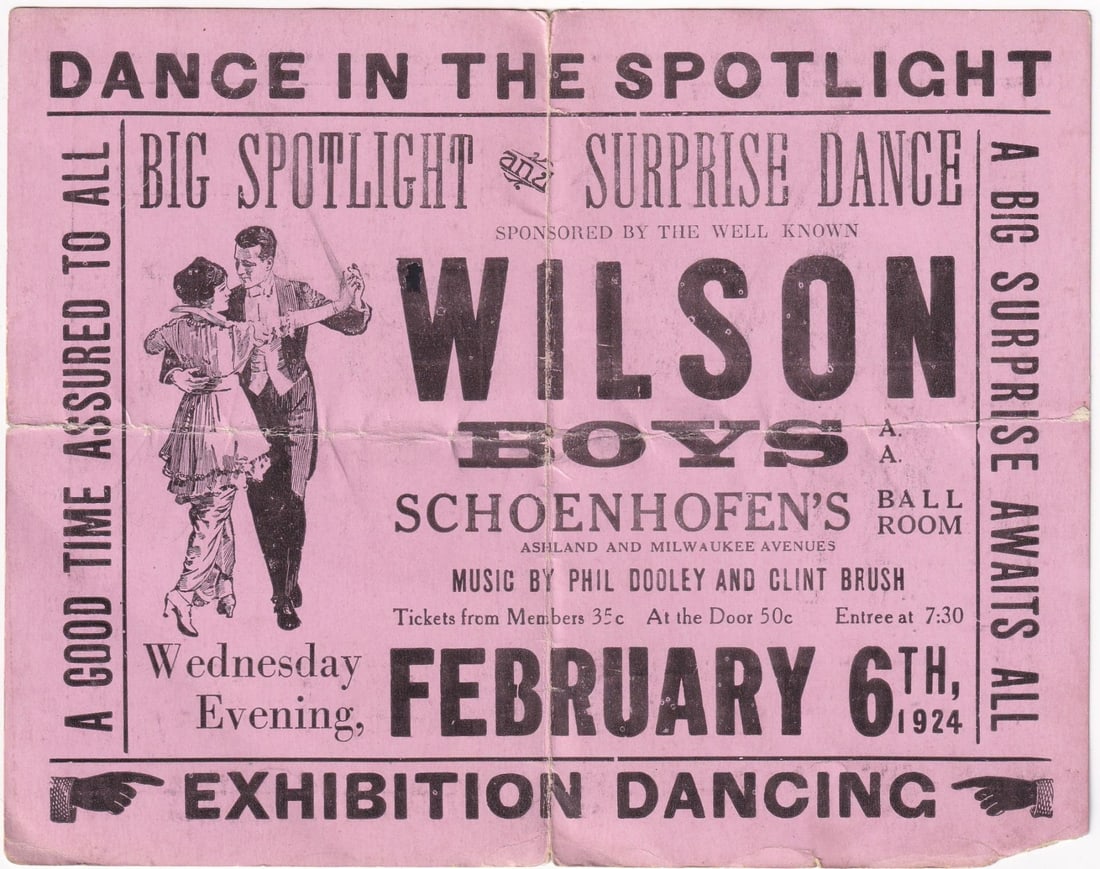 1924 Ballroom Dance in the Spotlight Broadside (1 of 3)