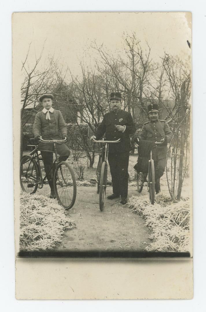 French Police Officers on Bicycles RPPC Postcard (1 of 3)