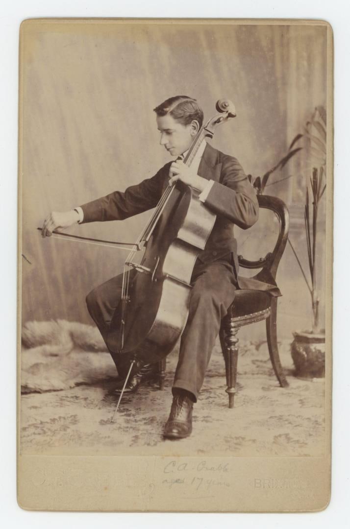 Named Cello Player Occupational Cabinet Photo (1 of 3)