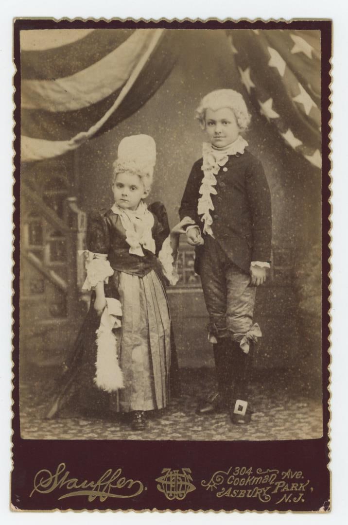 Patriotic Children George Washington Cabinet Photo: Stauffen, Asbury Park, New Jersey.