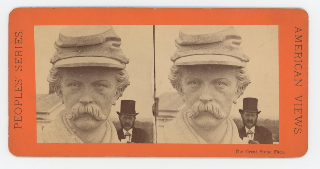 The Great Stone Face Cemetary Stereoview (1 of 3)