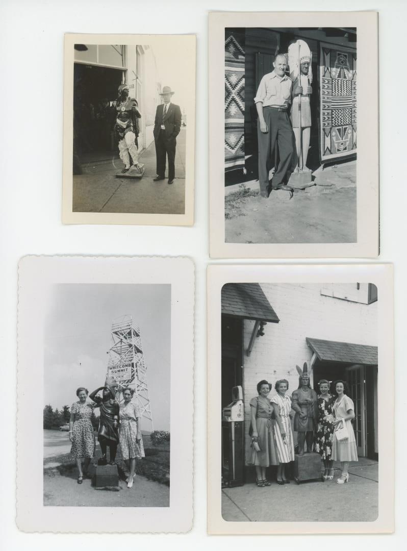 Cigar Store Indian Photos: Largest is 3 1/2" by 5".