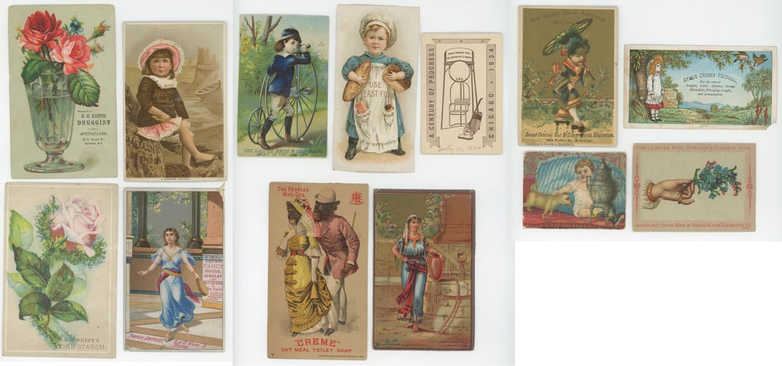 Collection of Victorian Trade Cards: Nice grouping.