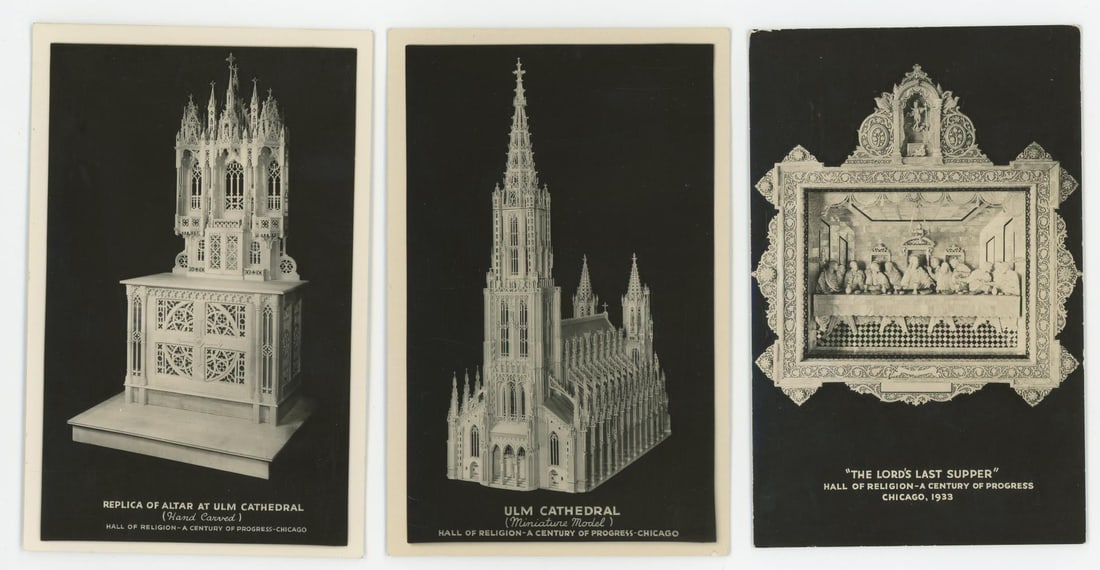 Century of Progress Miniature Models Postcards: Nice grouping