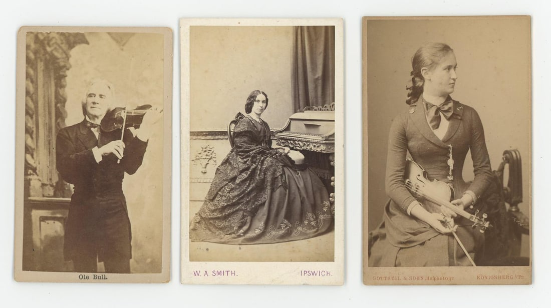 Occupational Violin and Piano Player CDV Photos (1 of 3)