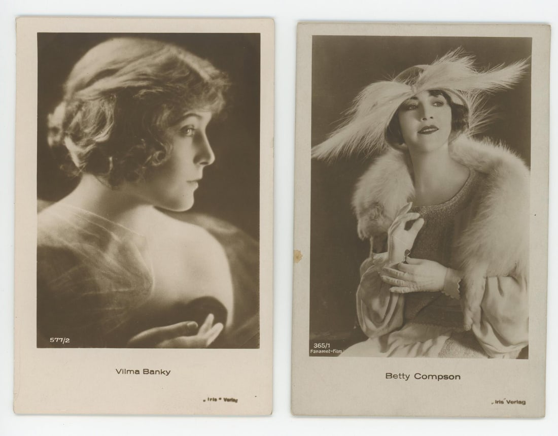 Silent Film Actresses RPPC Postcards (1 of 3)