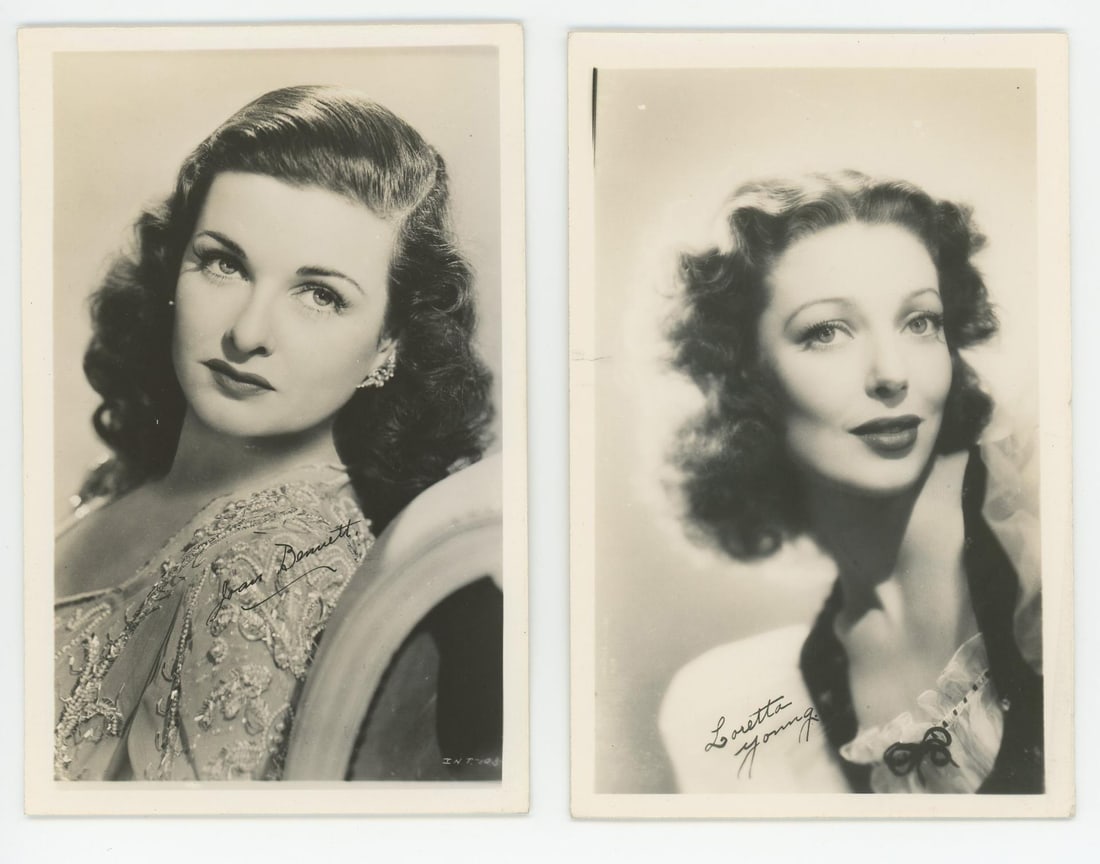 Old Hollywood Film Actresses RPPC Postcards (1 of 3)