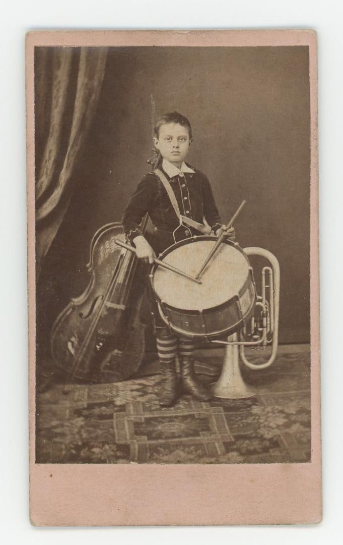 Chicago Civil War Drummer Boy CDV Photo (1 of 3)
