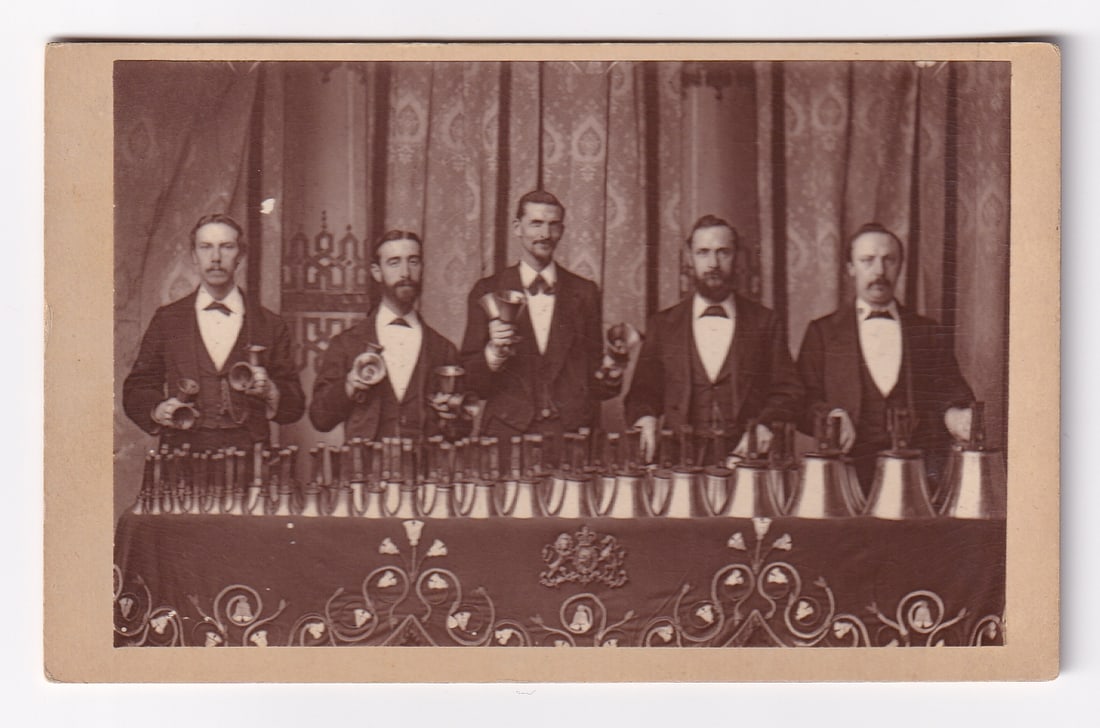 The Royal Hand Bell Ringers CDV Photo (1 of 3)
