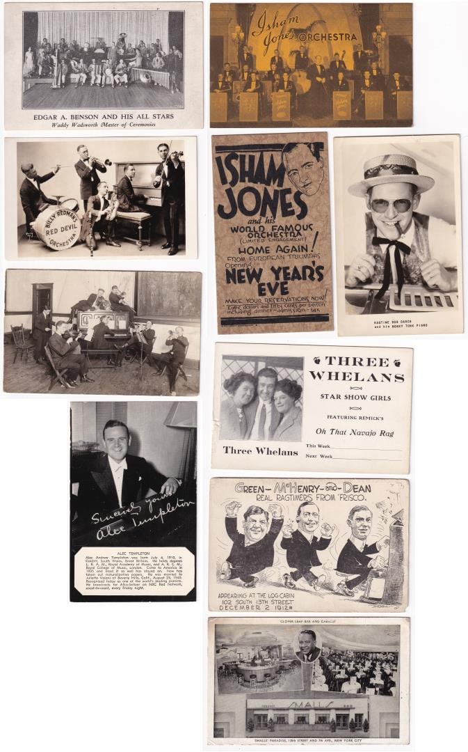 Jazz Band Show Promotional RPPC Postcards (1 of 10)