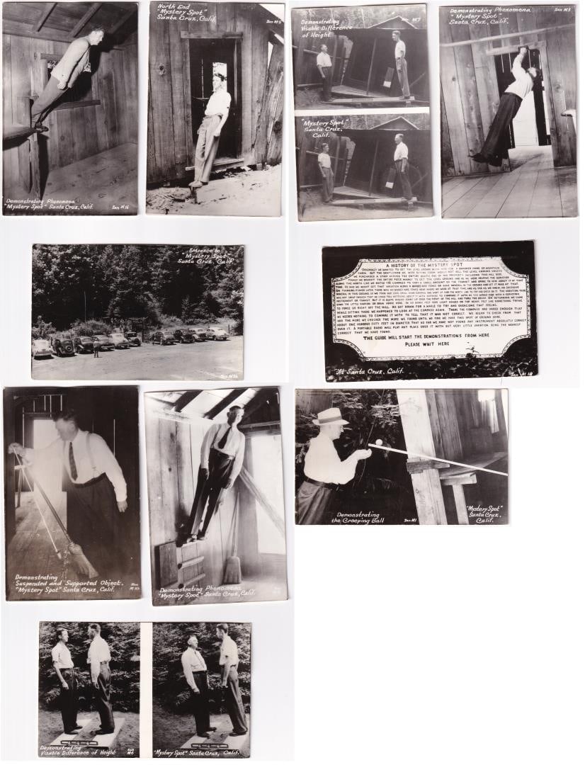 Mystery Spot Santa Cruz California RPPC Postcards (1 of 10)