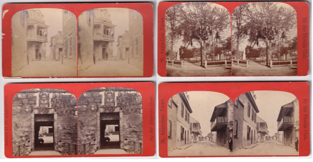St Augustine Florida Architecture Stereoviews: Nice grouping.