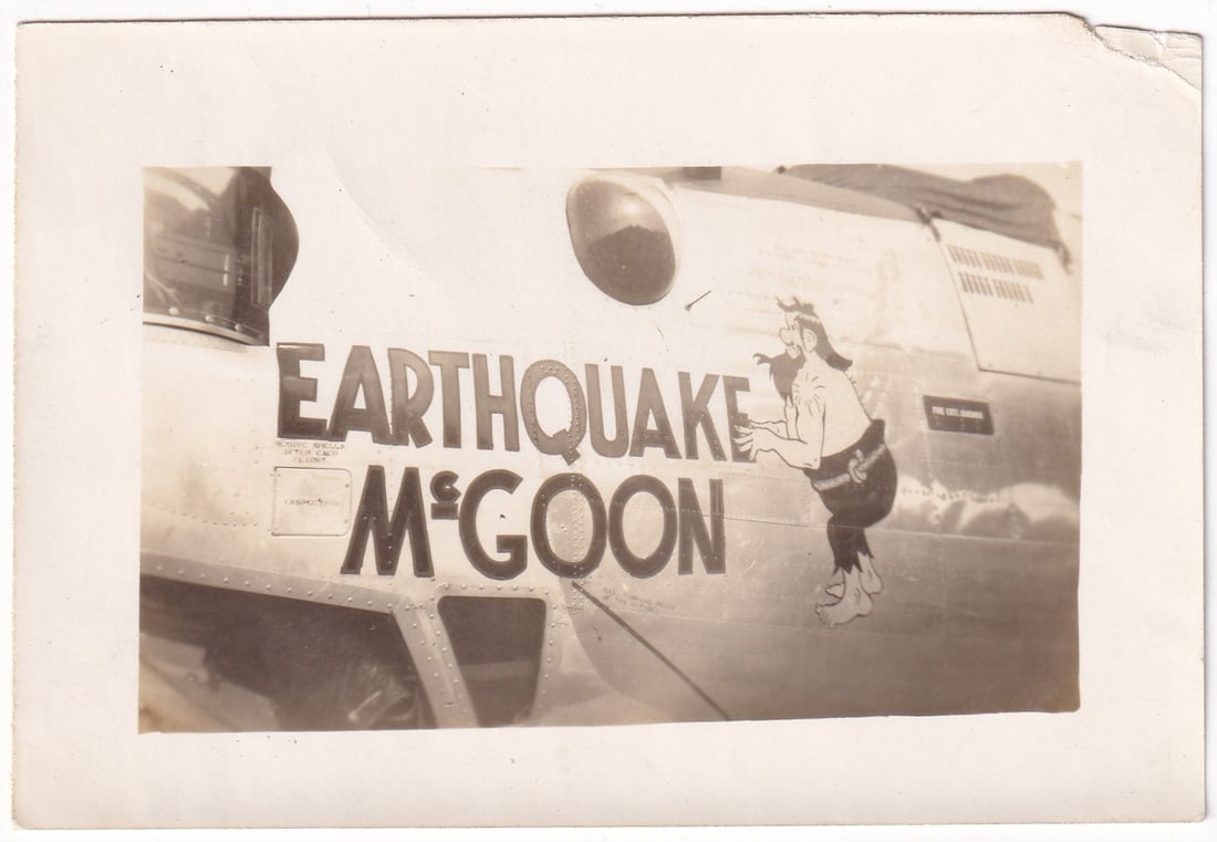 WW2 Nose Art Earthquake McGoon Photo (1 of 3)
